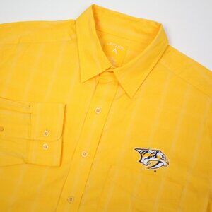Antigua Mens XL Nashville Predators Long Sleeve Button Shirt